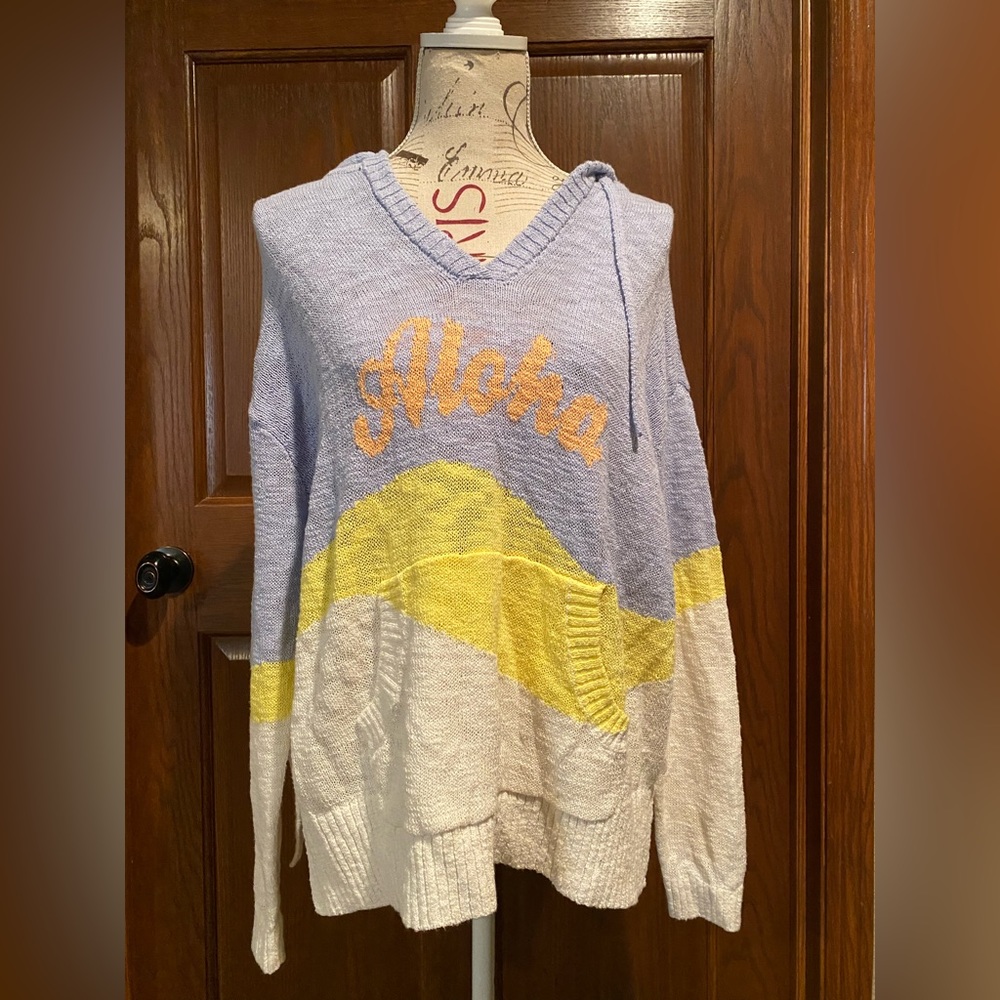 LOFT Lou & Grey Aloha hooded sweater- M